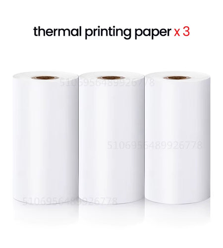 Mini Printer Thermal Printer Inkless Bluetooth Wireless Portable Pocket Self-Adhesive Label Printer for Sticker Lable Maker