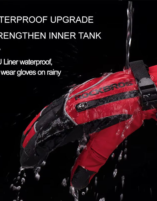 Load image into Gallery viewer, Winter Gloves Motorcycle Waterproof Fleece Thermal Gloves Snowboard Snowmobile Gloves Men Women Snow Cycling Gloves
