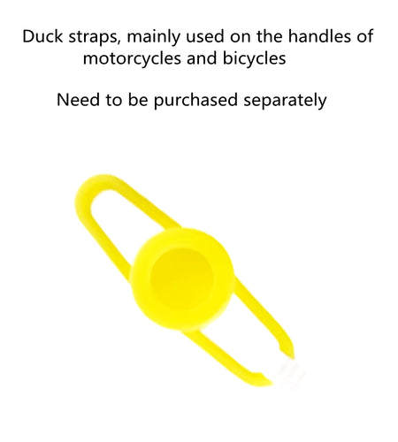 Car Duck with Helmet Broken Wind Pendant Small Yellow Duck Road Bike Motor Helmet Riding Cycling Accessories without Lights