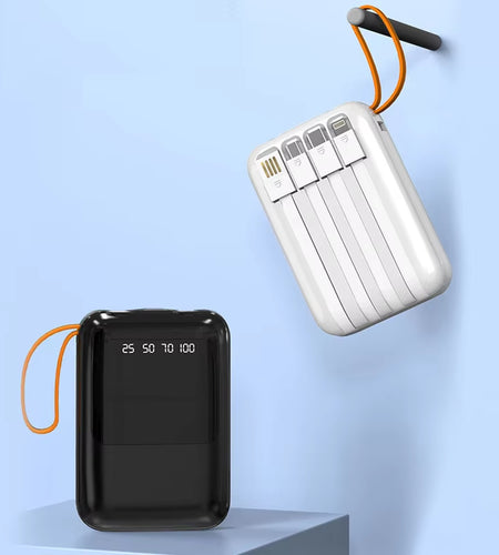 18650 Power Bank Fast Charging Powerbank Portable Battery Charger Powerbank for Iphone Xiaomi 4IN1 Mini Battery Storage Boxes