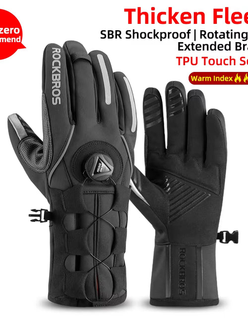 Load image into Gallery viewer, Winter Gloves Motorcycle Waterproof Fleece Thermal Gloves Snowboard Snowmobile Gloves Men Women Snow Cycling Gloves
